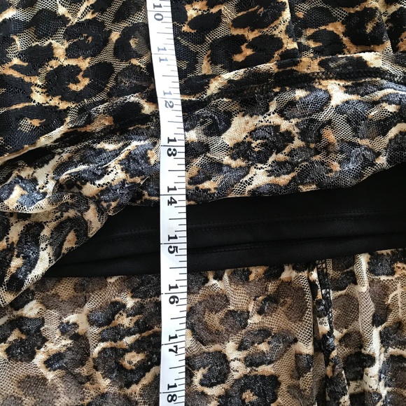 Wet seal Leopard print high low skirt - Picture 7 of 8